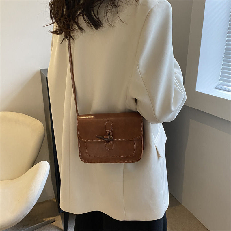 ELLA Mini Flap Vegan Leather Crossbody Bag