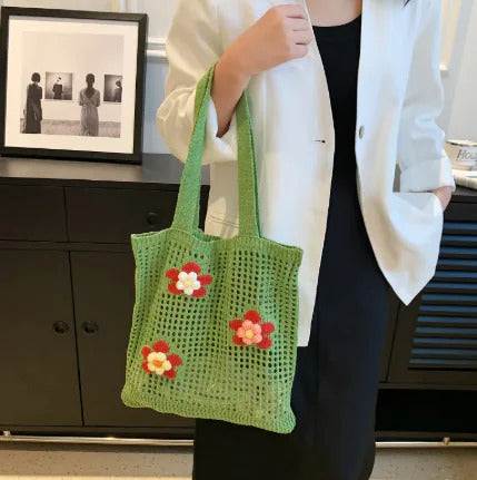 FLEUR Crochet Summer Shoulder Bag