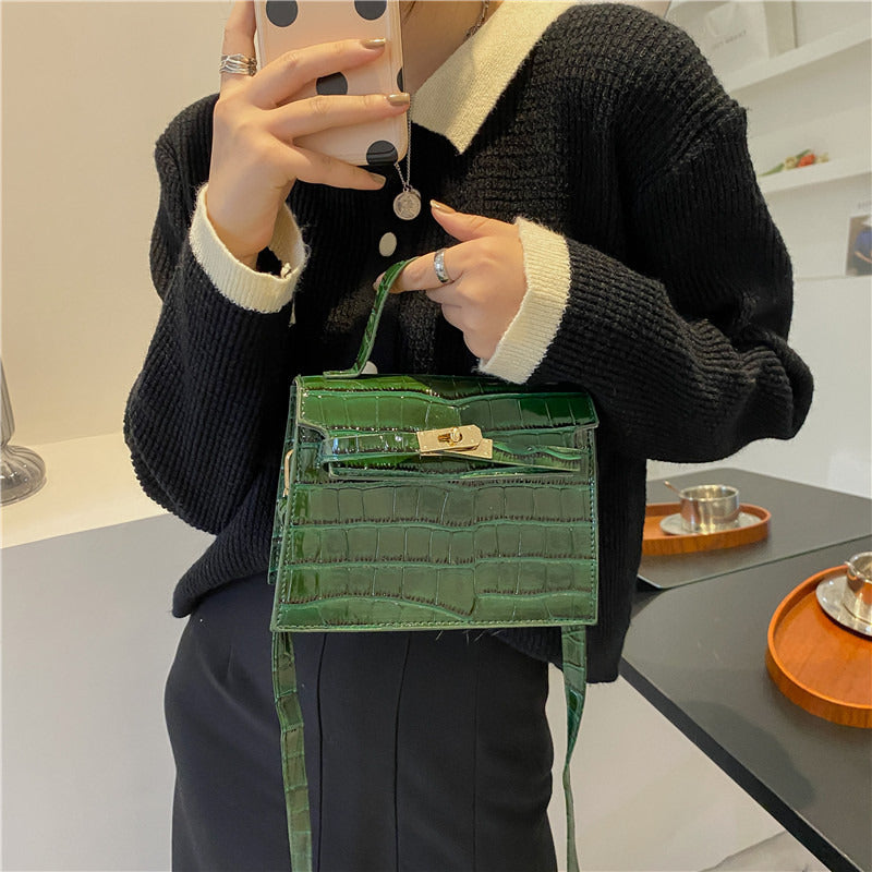 HANNA Croc Mini Top Handle Handbag