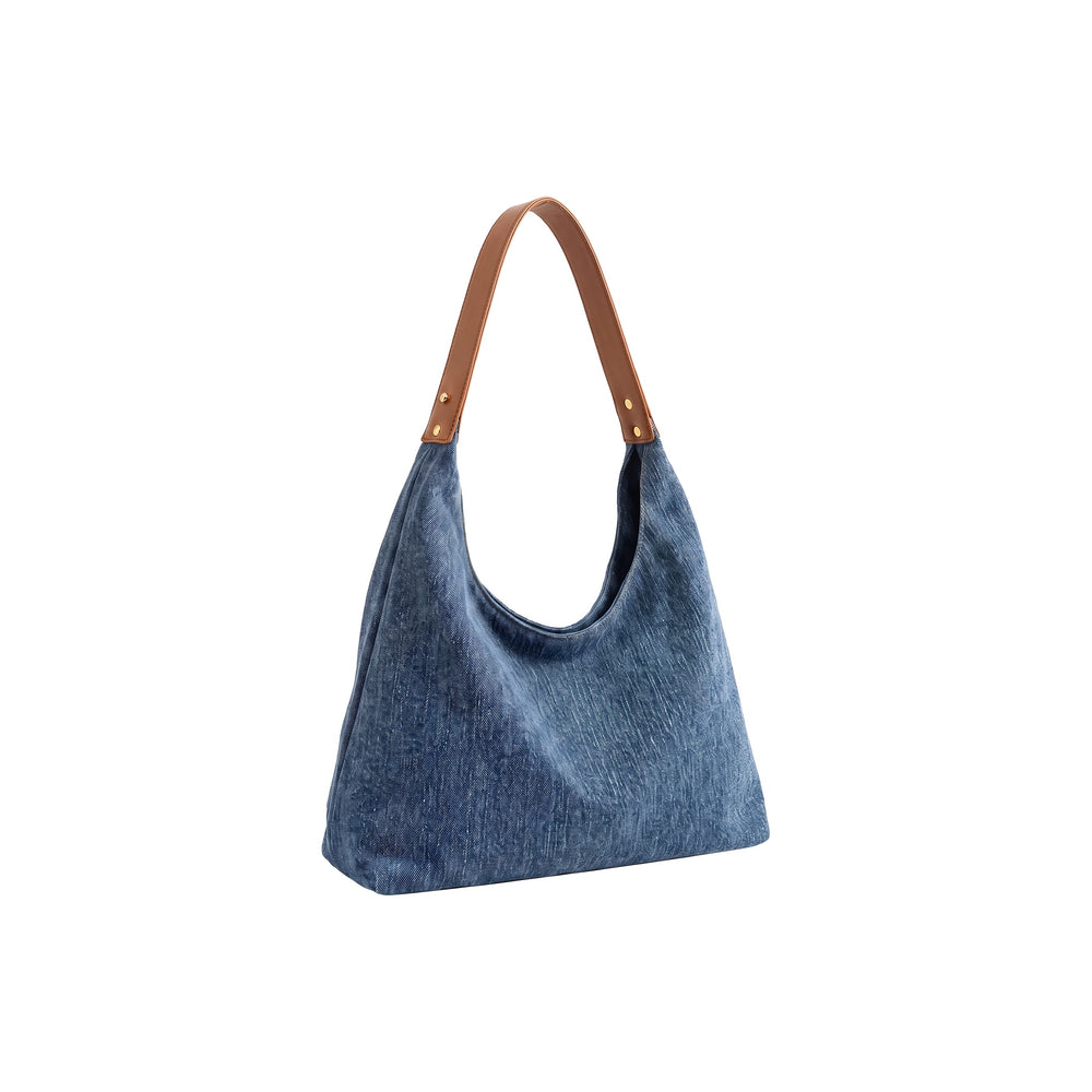 INDIGO Denim Bucket Shoulder Bag