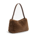 PLUME Plush Faux Fur Shoulder Bag