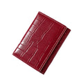 ALBA Vegan Leather Wallet in burgundy
