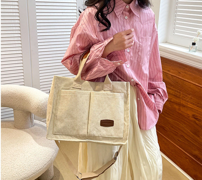 CORDA Corduroy Tote Bag