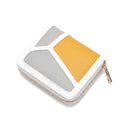 IVY Vegan Leather Zip Wallet in yellow