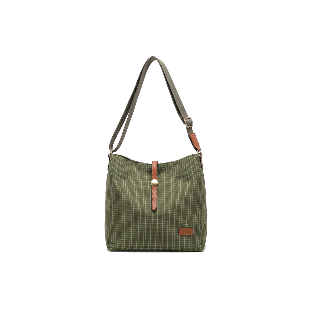 MAILLE Grid Check Crossbody Bag