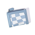 NIA Vegan Leather Card Wallet in light blue