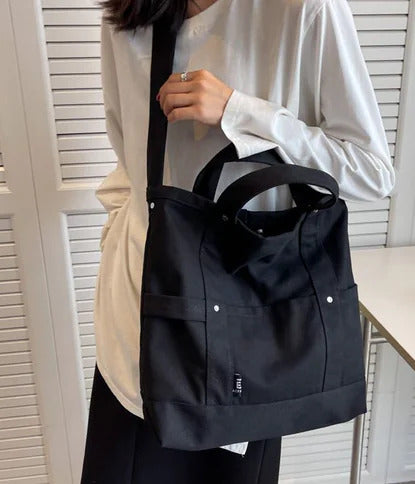 NOVA Utility Canvas Hobo Bag