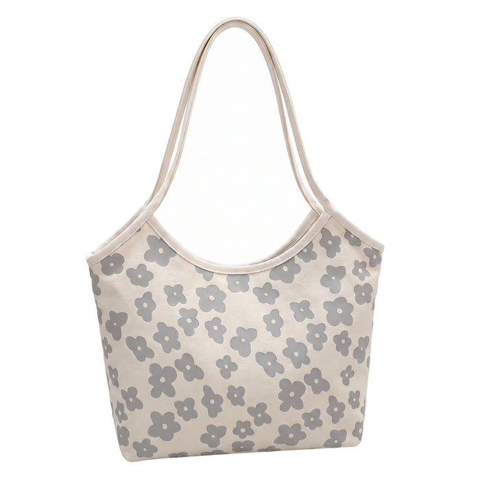 POSY Canvas Shoulder Bag in grey