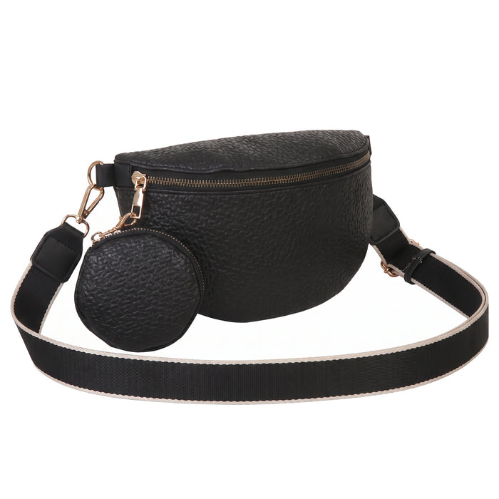 RIO Nylon Crossbody Bag in black
