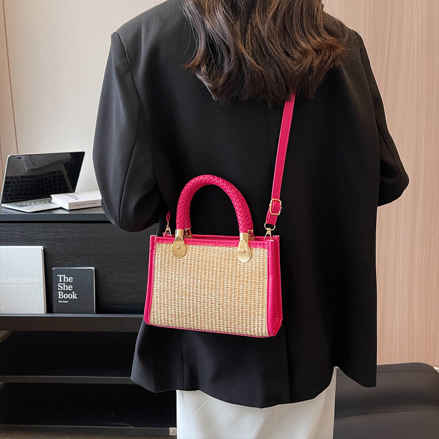 SISAL Straw Top Handle Handbag
