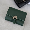 SOLE Vegan Leather Wallet in dark green