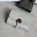 SOLE Vegan Leather Wallet in light grey