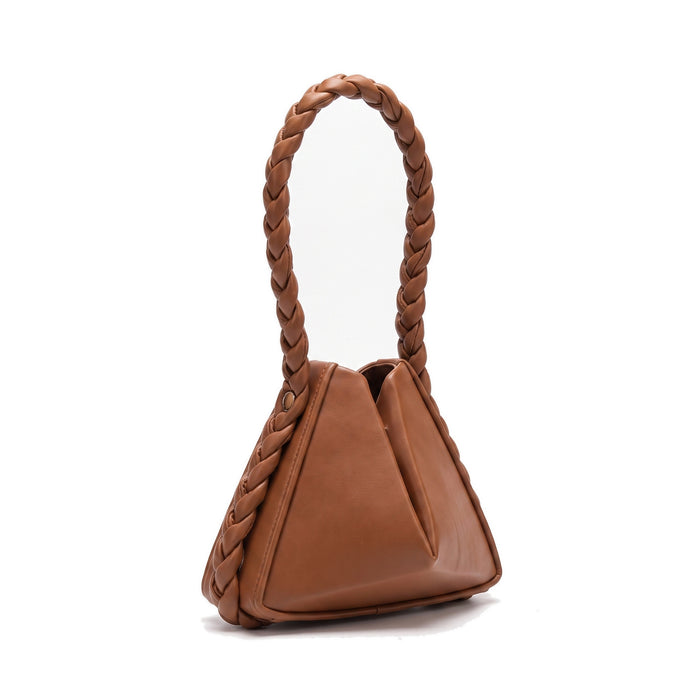 SUKI Leather Handbag in brown