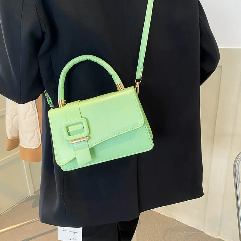 TESS Buckle Top Handle Handbag